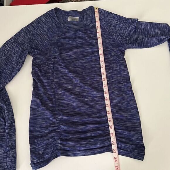 Athleta Fastest Track Space Dye Long Sleeve Workout Top Women's Size S - Picture 12 of 13